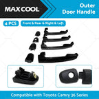 Outer Door Handles Set of 4 for Toyota Camry 36 Series (2002–2006)