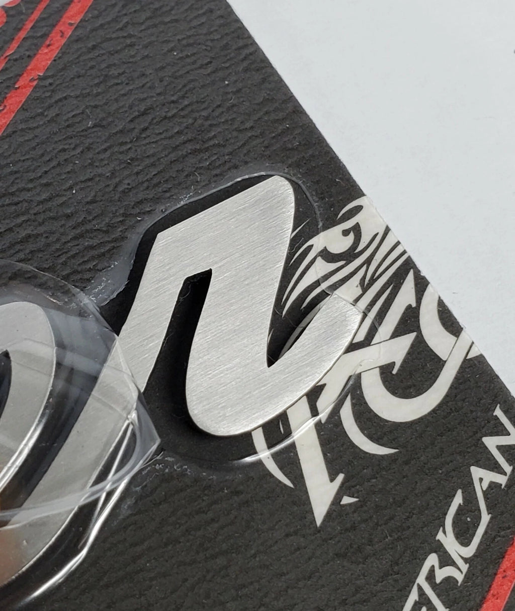 Custom Emblem Decal Nameplate Brushed Stainless Pair for Dodge Challenger (2015–2023)