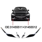 Set of 2 Front Bumper Fog Light Grille Covers for Volvo S60 (2020–2026)