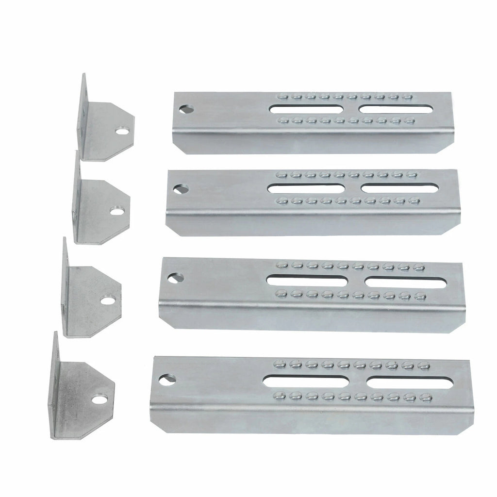 Set of 8 Vertical Bunk Board Brackets for Boat Trailer (10")