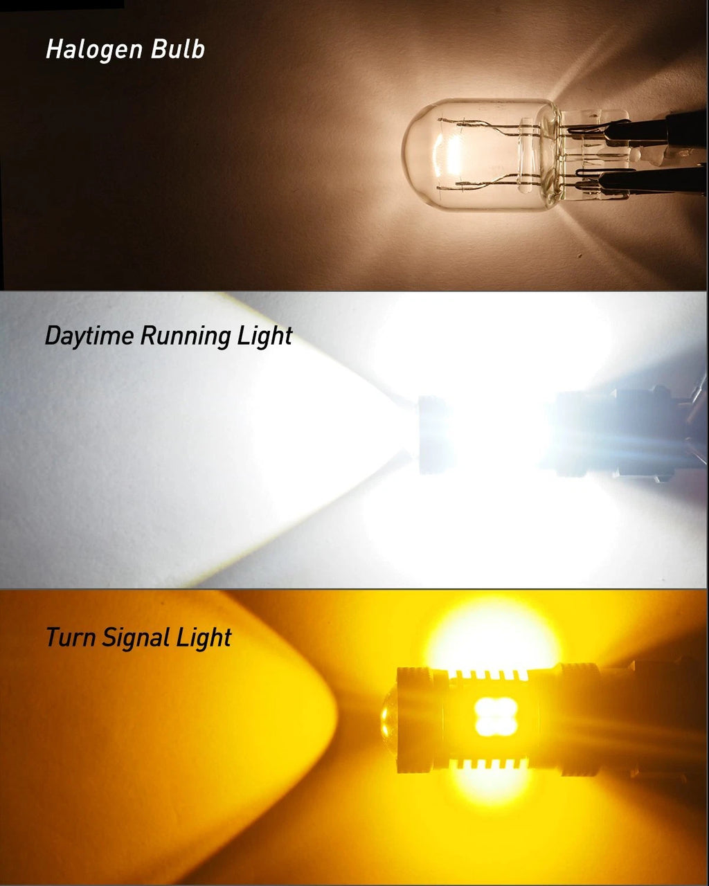 2X LED Dual Color Switchback Turn Signal Lights for [Make Model] (YYYY–YYYY)
