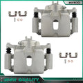 Pair Front Brake Calipers for Honda Pilot (2003–2008) w/ Bracket