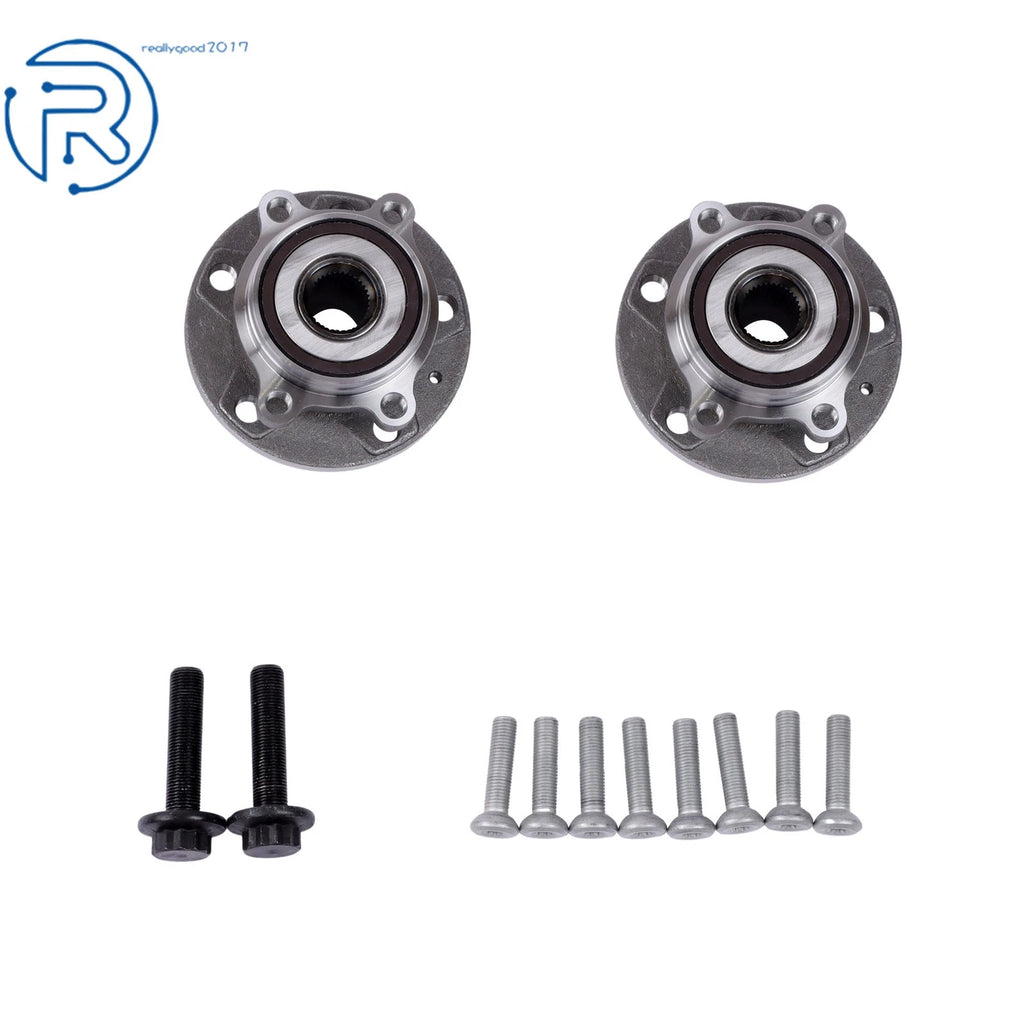 2X Front Wheel Hub & Bearing Assembly for Volkswagen Passat Jetta Tiguan 