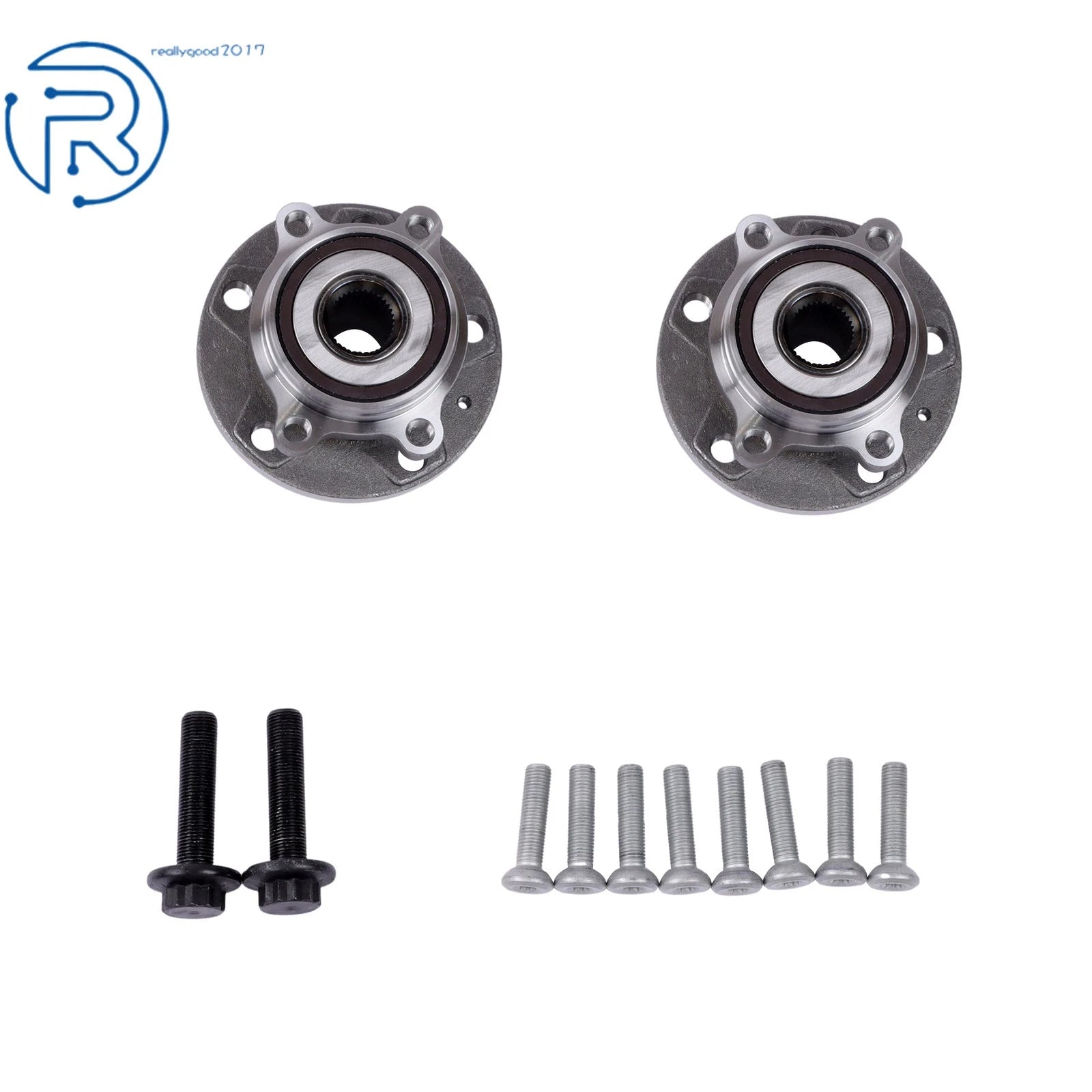 2X Front Wheel Hub & Bearing Assembly for Volkswagen Passat Jetta Tiguan 