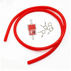 Fuel Line Hose for PIT Quad Dirt Bike ATV Buggy (1M, 5mm ID, Clear Red)
