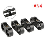 10PCS Hose Separator Clamp for Braided Oil/Fuel Hose Line