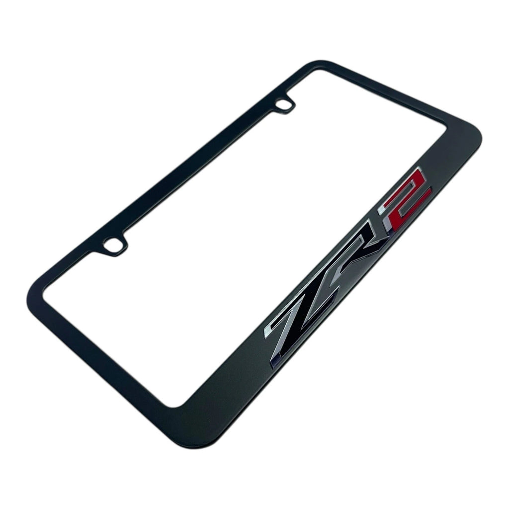 License Plate Frame Black for Chevrolet ZR2 (2017–2022)