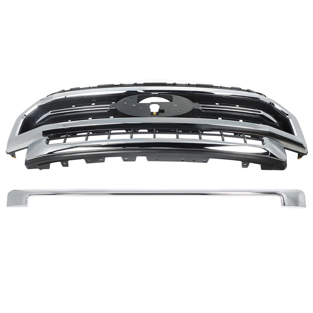 Front Upper Bumper Grille for Ford F-250 F-350 (2020–2022) Black