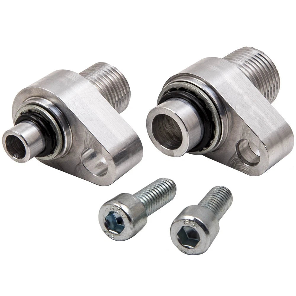 2X AC Compressor Converter Fittings for LS Engines (10S17F, 10S20F)
