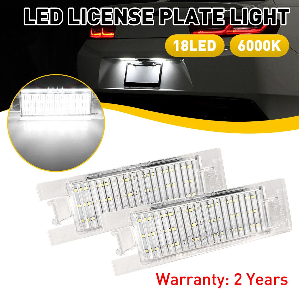 SMD LED License Plate Light for Chevy Camaro Malibu Volt (2014–2021)