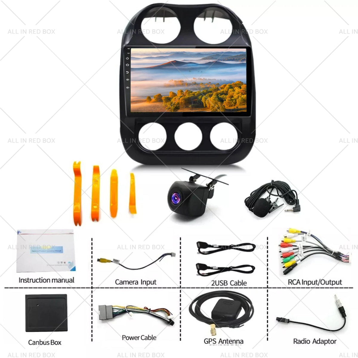 Car Stereo Radio for Jeep Compass Patriot (2013–2023) - Apple Carplay, Android