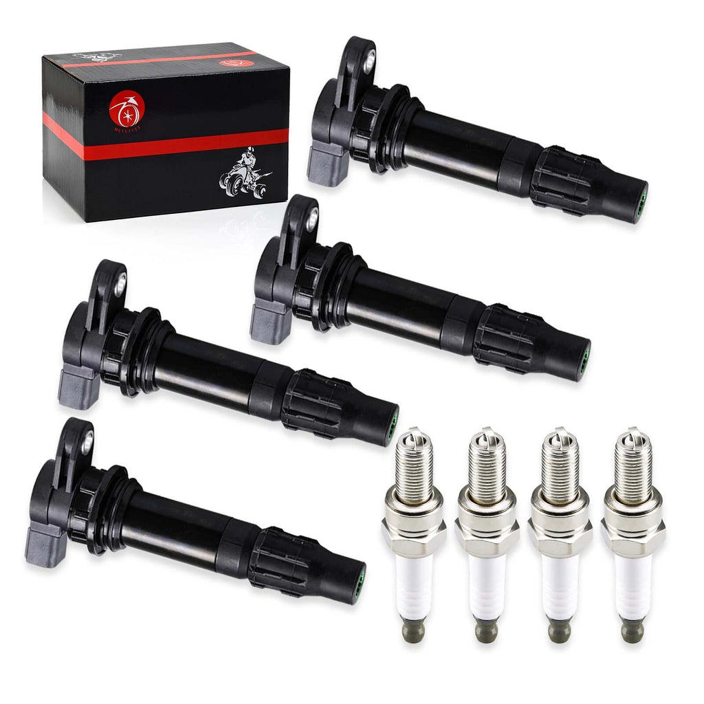 Set of 4 Ignition Coils for Yamaha (6B6-82310-00-00, 6D3-82310-01-00, 6D3-82310-00-00)
