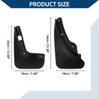 Mud Flaps Splash Guards Set for Mercedes-Benz C Class (2007-2011)