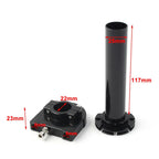 7/8in Turn Twist Throttle Handle Bar Tube for Universal CNC Black