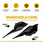 Windshield Wiper Cowl Extension Trim Black for Toyota Sequoia Tundra (2008–2013)