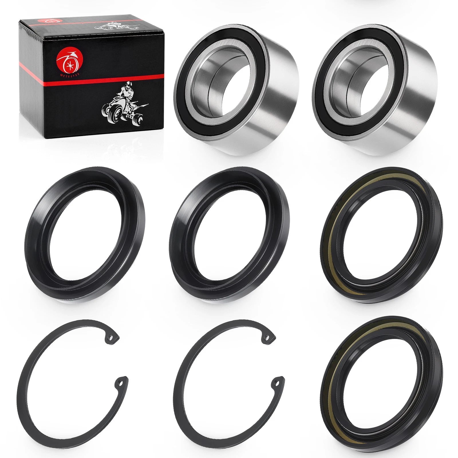 Rear Wheel Bearings & Seals Kit for Honda Rincon 650 TRX650FA/FGA (2003–2005)