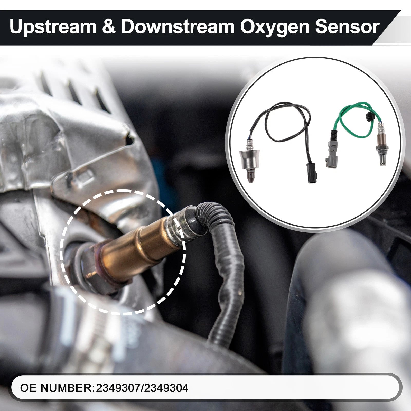 2X Upstream & Downstream Oxygen Sensor for Toyota Camry Hybrid (2007–2011) 2349307