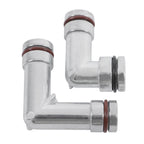 Set of 2 Heater Hose Elbows for Chevy Buick (1995–2008) 3.8L Aluminum