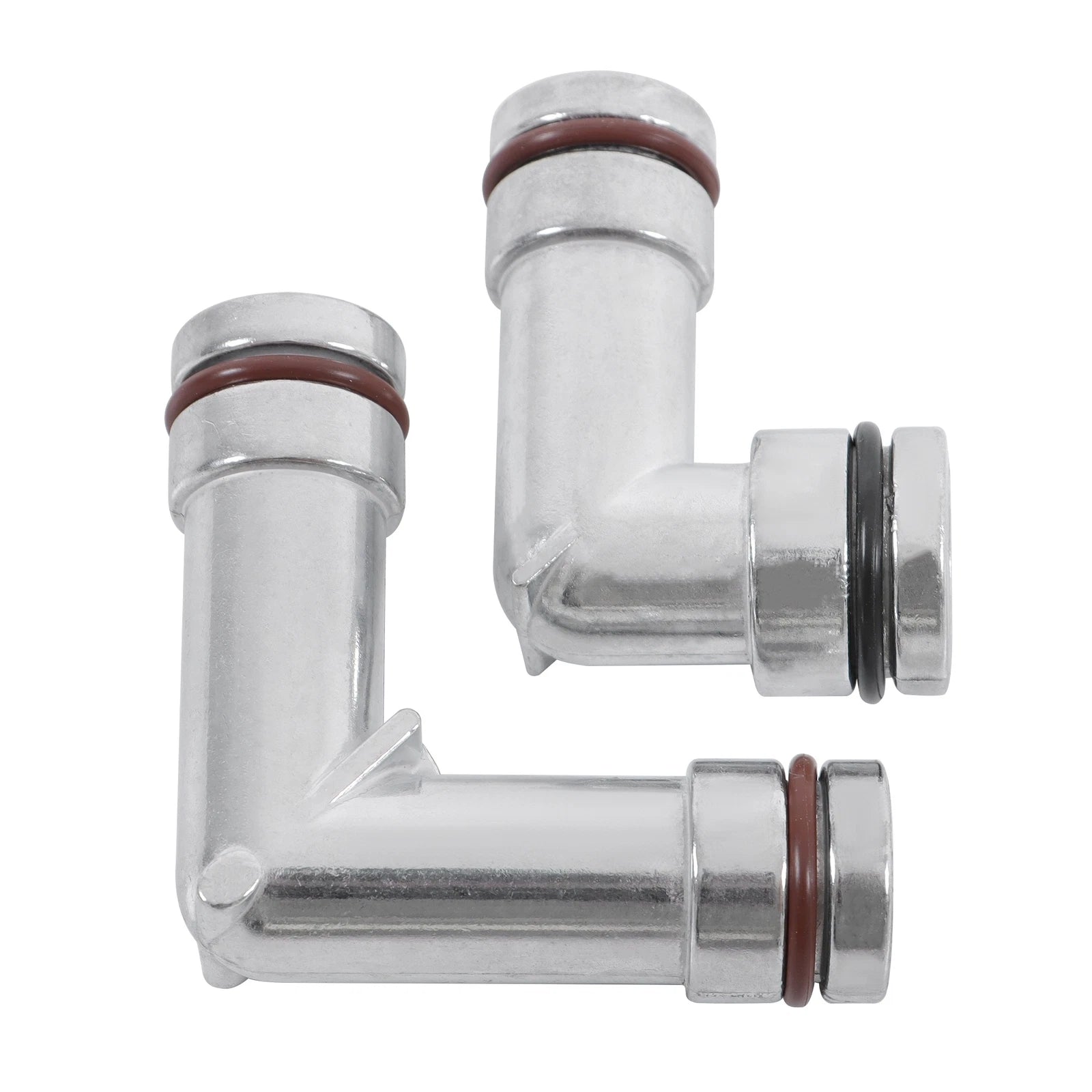 Set of 2 Heater Hose Elbows for Chevy Buick (1995–2008) 3.8L Aluminum