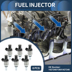 Set of 6 Fuel Injectors for BMW E60 520i (2007–2010) 525i (2003–2005)
