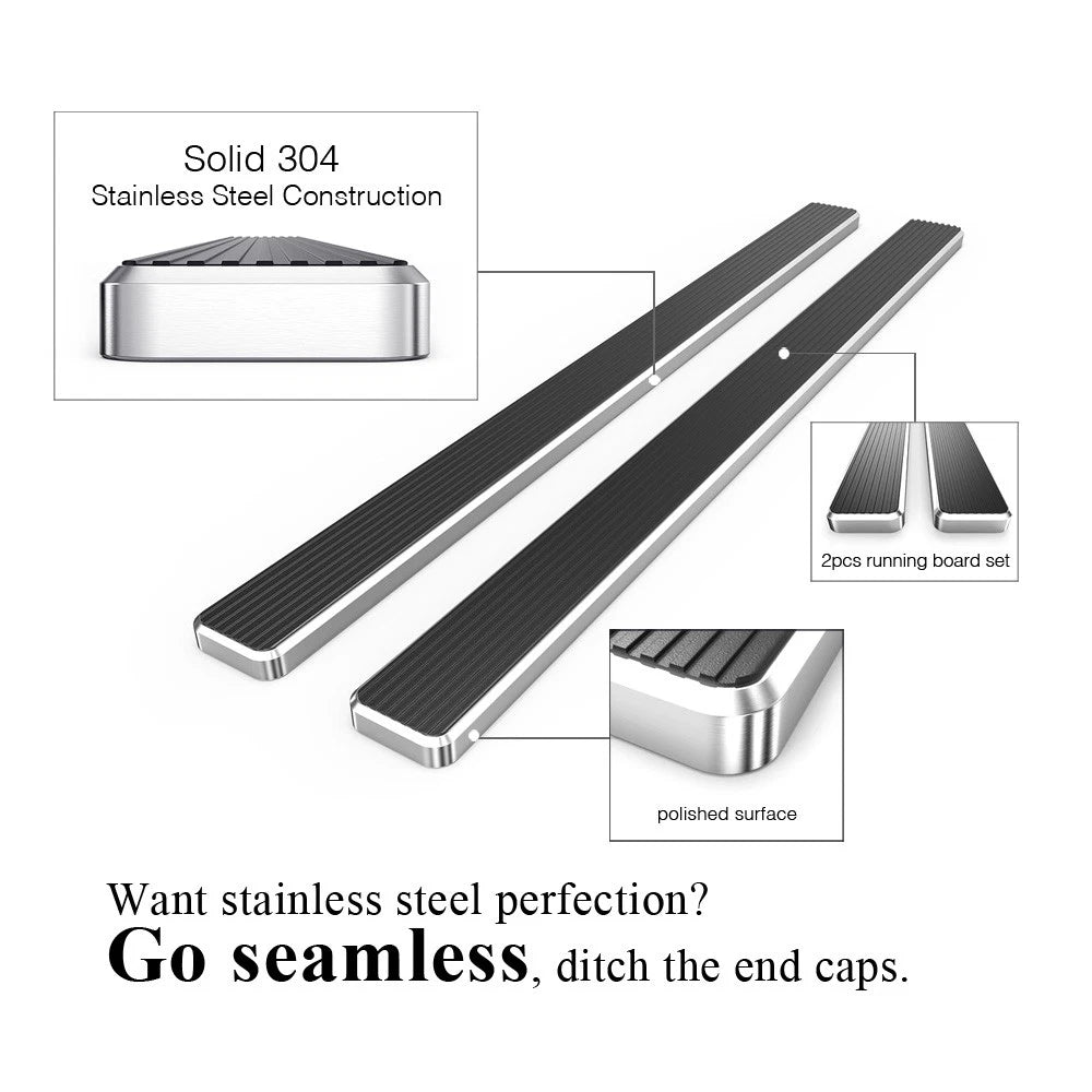 6in Stainless Steel Bars for Chevy Trailblazer (2002-2009)