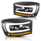 LED Projector Headlight for Dodge Ram (2006–2009) - Black/Clear