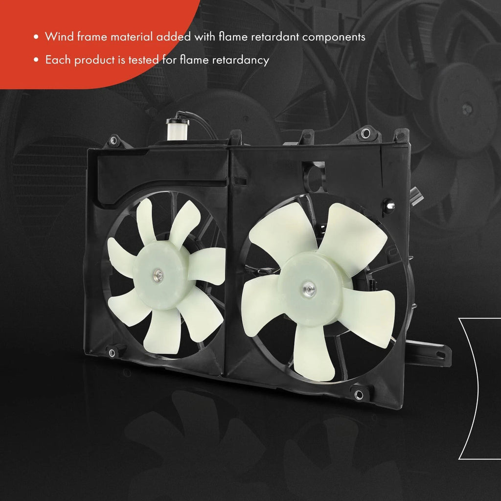 Dual Cooling Fan Assembly with Shroud for Toyota Prius (2004–2009)