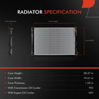 Radiator with Transmission Oil Cooler for Kia Rio Rio5 (2006–2011)