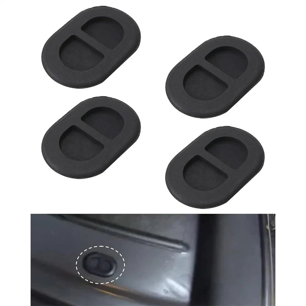 4 Pcs Floor Pan Drain Plugs for Jeep Gladiator (2020-2023) Black Rubber
