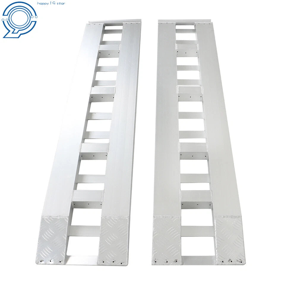 Set of 2 Aluminum Ramps for Car Trailer Truck (Max 6500 lbs Load)