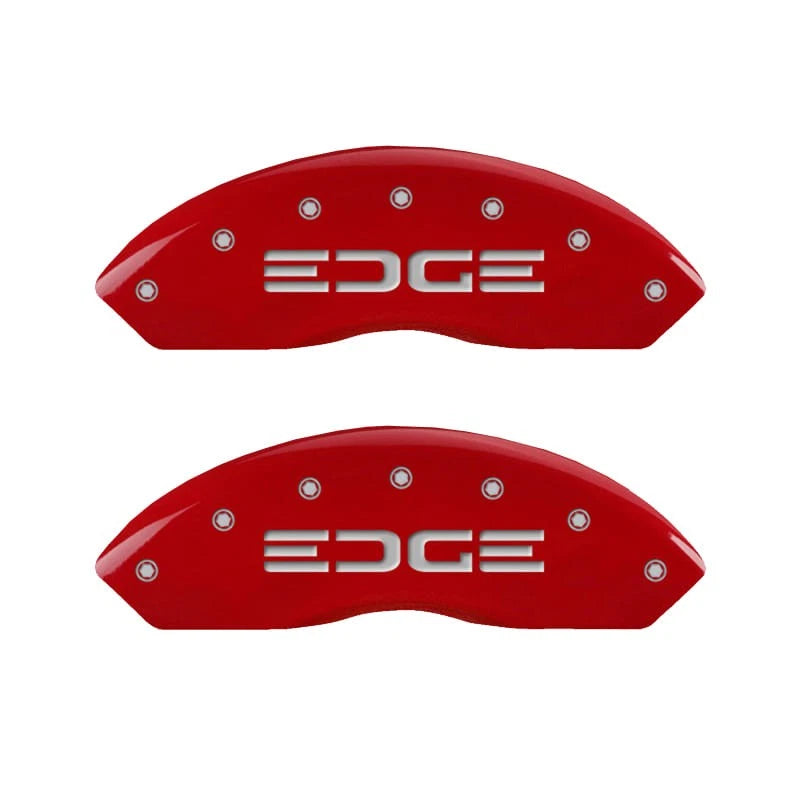 Set of 4 Caliper Covers Red MGP Replacement for Ford Edge (2019–2020)