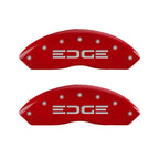 Set of 4 Caliper Covers Red MGP Replacement for Ford Edge (2019–2020)