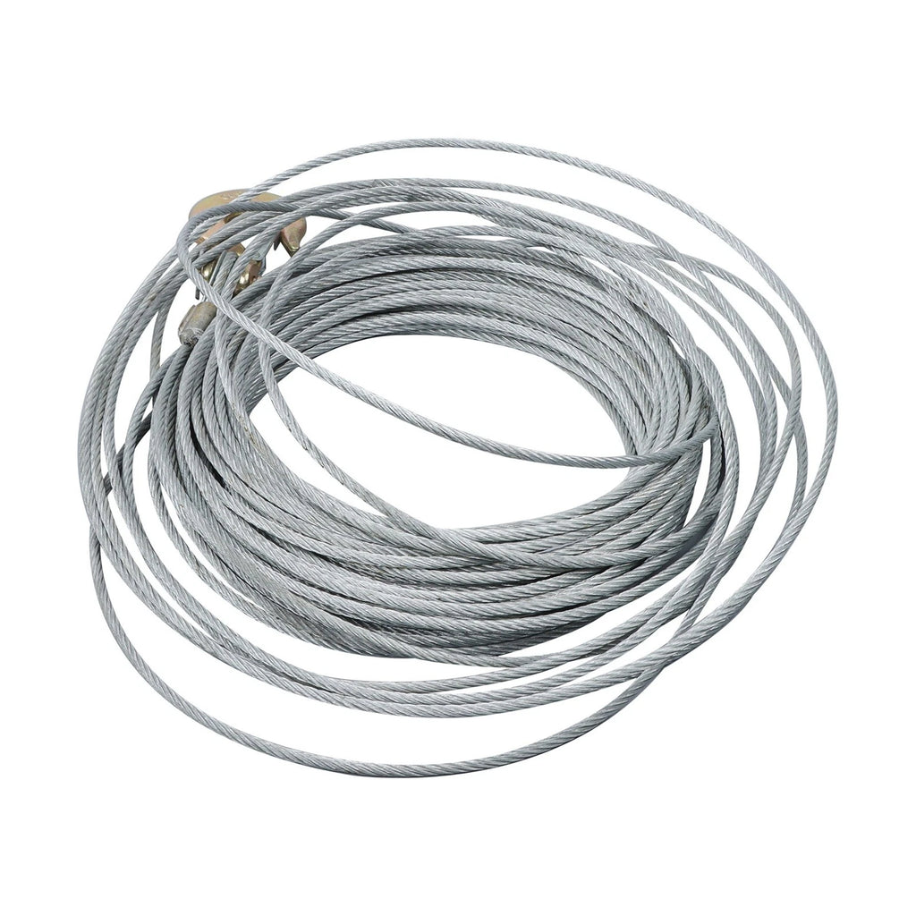 Galvanized Wire Rope Winch Cable 3/16" (100 ft) 7×19 Strands with G70 Hook