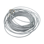 Galvanized Wire Rope Winch Cable 3/16" (100 ft) 7×19 Strands with G70 Hook