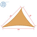 Sun Shade Sail Canopy for Outdoor Garden (12' x 12' x 12')