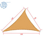 Sun Shade Sail Canopy for Outdoor Garden (12' x 12' x 12')