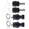 Set of 4 Front Upper Lower Ball Joints for Jeep Comanche Wrangler (1987–1989)