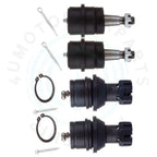 Set of 4 Front Upper Lower Ball Joints for Jeep Comanche Wrangler (1987–1989)