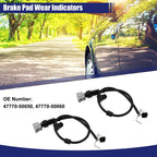 Front Rear Brake Pad Wear Sensor for Lexus LS430 (2001-2006) - 2 x Items