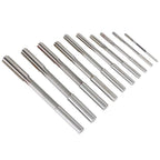 Set of 10 H7 HSS Reamers for Milling Machines (3-12mm)