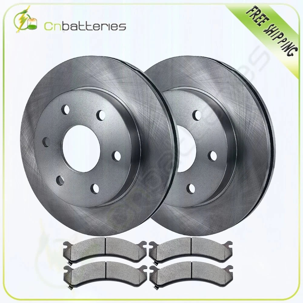 Front Brake Pads and Rotors for GMC Savana 2500, Sierra 1500 (2003–2005)