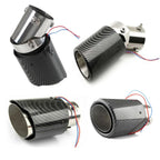 LED Luminous Muffler Tip Tail Pipe for Universal Cars (Carbon Fiber)