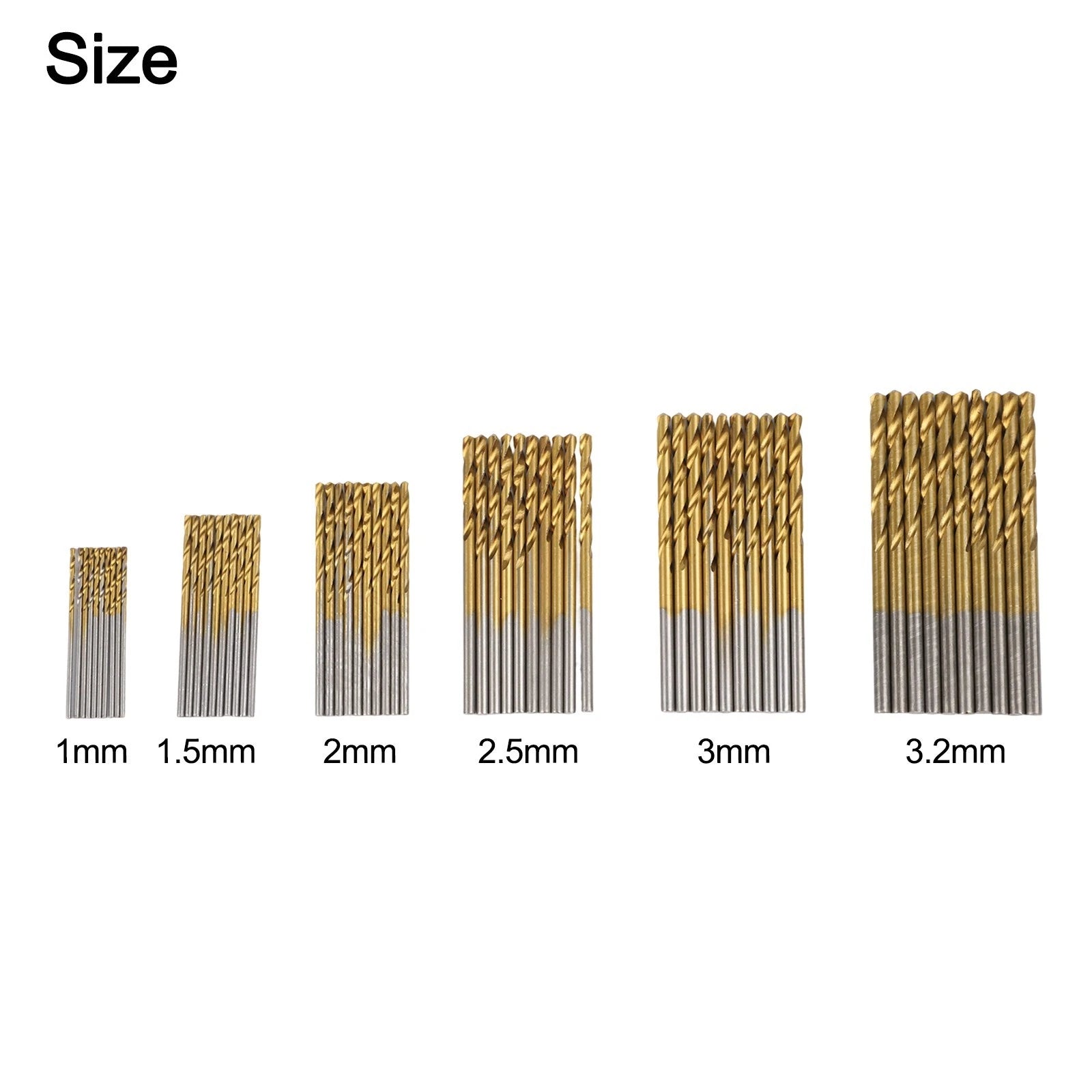 50/60pcs HSS Drill Bit Set for Wood and Metal Drilling