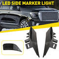 2X White LED Side Mirror Light Smoked Lens for 2021-2023 GMC Chevrolet Cadillac EV
