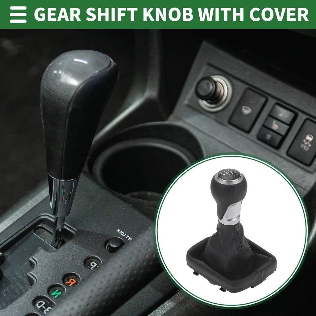 6 Speed Gear Shift Knob with Cover for Audi A3 8P (2003–2013) Matte Black