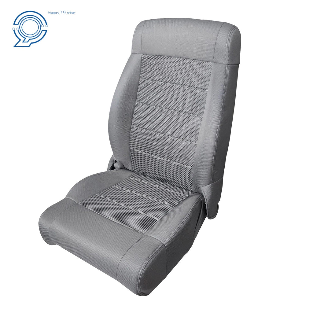 Set of 2 Gray Cloth Seat Covers for Jeep Wrangler (2007–2012)
