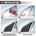 Rear Side Window Louvers Vent Covers for Hyundai Elantra (2017-2019)