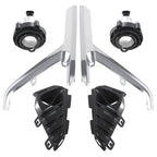 Bumper Fog Light Lamp Set with Bezel Frame & Chrome Trim for GMC Terrain (2018–2021)