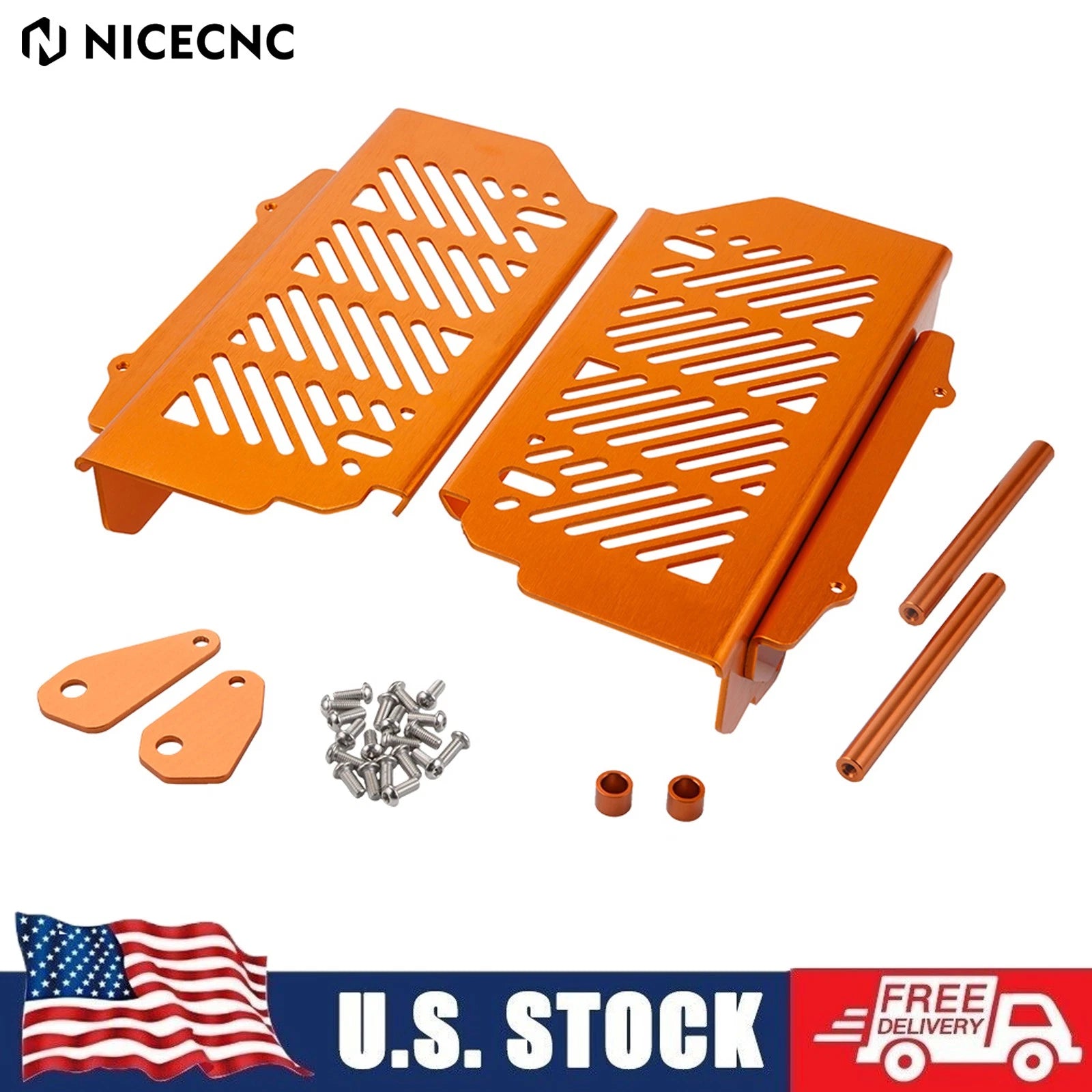 CNC Radiator Guard Protector for KTM 125 250 350 450 SX SXF XCF 2016–2019