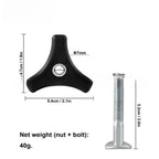Replacement Handle Bolt and Triangle Knob Nut for Lawn Mowers (Most Models)